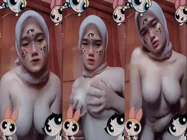 Hijab Cantik Minta Remas Dada Sampai Keluar Air